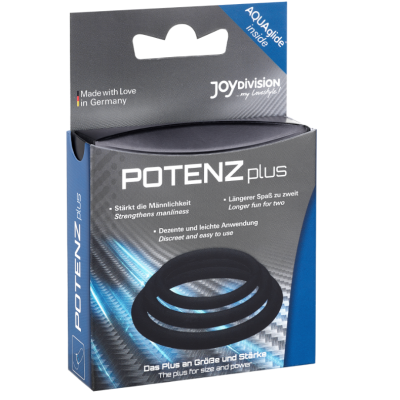 POTENZ PLUS CONJUNTO DE 3 ANÉIS PRETOS - S, M, L - D-212744 - Dona Pimenta