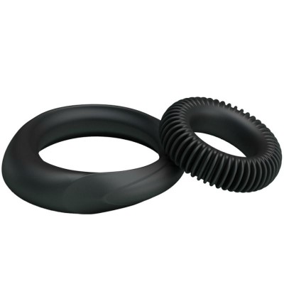 KIT 2 ANILLOS SILICONA RING MANHOOD - D-213044 - Dona Pimenta