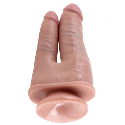 KING COCK DOUBLE PENETRATOR CARNE - PD5512-21 - Dona Pimenta