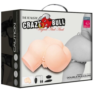 CRAZY BULL - ÂNUS E VAGINA REALISTAS COM VIBRAÇÃO DOBRO PRAZER - D-214852 - Dona Pimenta