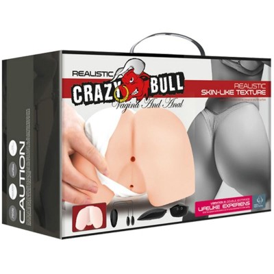 CRAZY BULL - ÂNUS REALÍSTICO E VAGINA COM POSTURA DE VIBRAÇÃO 4 - D-214856 - Dona Pimenta