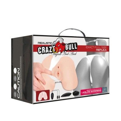 CRAZY BULL - ÂNUS REALISTA E VAGINA COM POSTURA DE VIBRAÇÃO 5 - D-214857 - Dona Pimenta