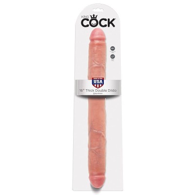 KING COCK THICK DOUBLE DILDO CARNE 40,6 CM - PD5518-21 - Dona Pimenta