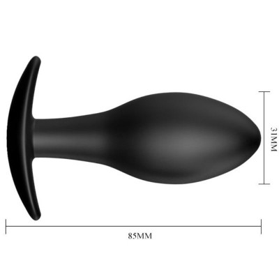 PRETTY LOVE  PLUG ANAL SILICONA  ANCLA 8.5 CM NEGRO - D-211729 - Dona Pimenta