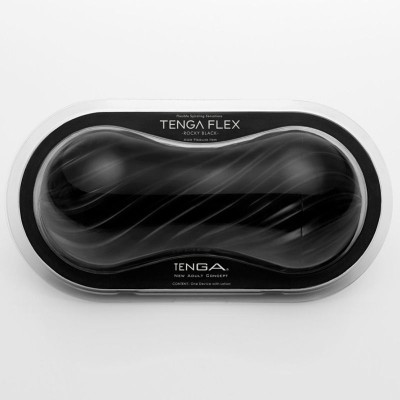 TENGA FLEX MASTUBADOR MASCULINO NEGRO. - D-216576 - Dona Pimenta