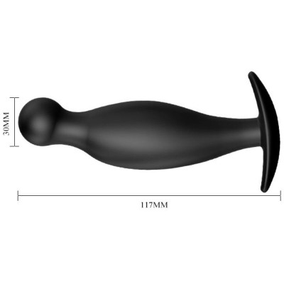 PRETTY LOVE PLUG ANAL SILICONA 11.7 CM NEGRO - D-211732 - Dona Pimenta