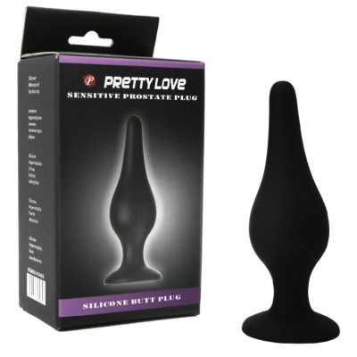 PRETTY LOVE  BOTTOM - PLUG ERGONOMICO SILICONA 14 CM - D-213046 - Dona Pimenta