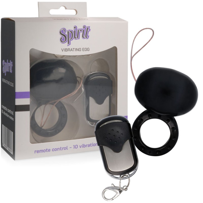 SPIRIT - VIBRADOR DE CONTROLE REMOTO ANEL GALO PRETO - D-218728 - Dona Pimenta