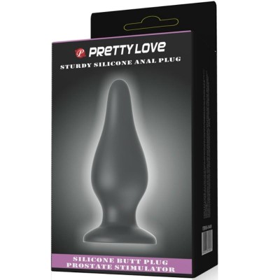 PRETTY LOVE  BOTTOM - PLUG ERGONOMICO SILICONA 15.4 CM - D-213047 - Dona Pimenta