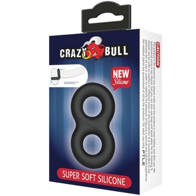 CRAZY BULL - ANEL DUPLO DE SILICONE SUPER SOFT 2 - D-218747 - Dona Pimenta