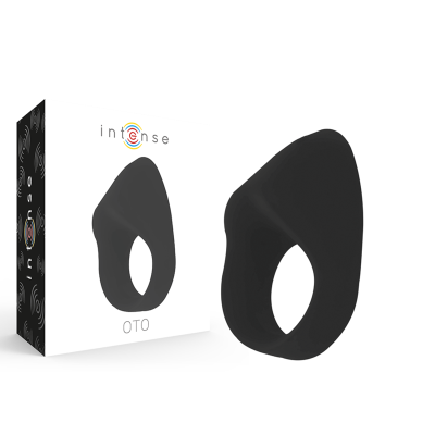 INTENSO OTO COCK RING PRETO RECARREGÁVEL - D-221065 - Dona Pimenta