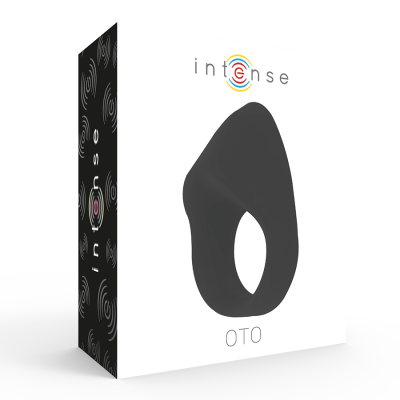 INTENSO OTO COCK RING PRETO RECARREGÁVEL - D-221065 - Dona Pimenta