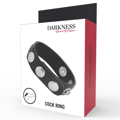 DARKNESS COCKRING DE COURO - D-221246 - Dona Pimenta