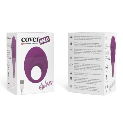 COVERME DYLAN COCK RING RECHAGEABLE WATCHME WIRELESS TECHNOLOGY COMPATIBLE - D-221308 - Dona Pimenta