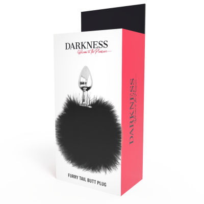 DARKNESS - PLUG ANAL EXTRA COM CAUDA PRETA 7 CM - D-221136 - Dona Pimenta