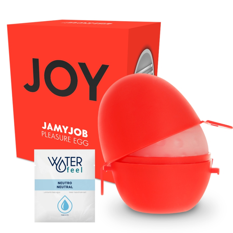 JAMYJOB EGG MASTURBATOR RED VERSION DISCRETT - D-222081 - Dona Pimenta