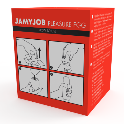 JAMYJOB EGG MASTURBATOR RED VERSION DISCRETT - D-222081 - Dona Pimenta